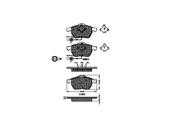SPIDAN 32713 Тормозные колодки для VOLKSWAGEN (Фольксваген) SPIDAN 32713 Тормозные колодки для VOLKSWAGEN (Фольксваген)