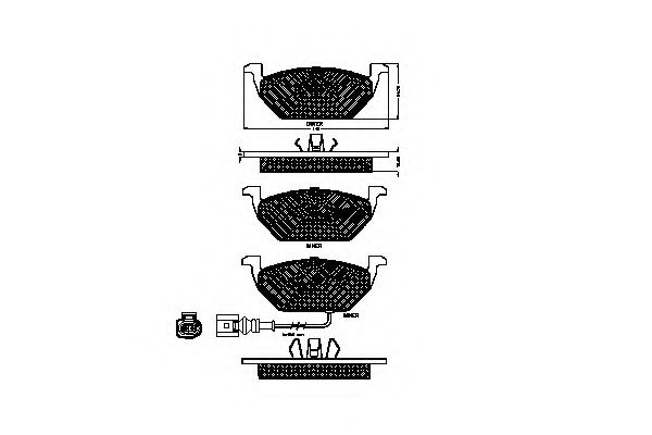 SPIDAN 32736 Тормозные колодки для SEAT ALTEA (Сеат Алтэа) SPIDAN 32736 Тормозные колодки для SEAT ALTEA (Сеат Алтэа)
