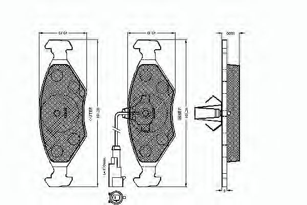 SPIDAN 32757 Тормозные колодки для FIAT (Фиат) SPIDAN 32757 Тормозные колодки для FIAT (Фиат)