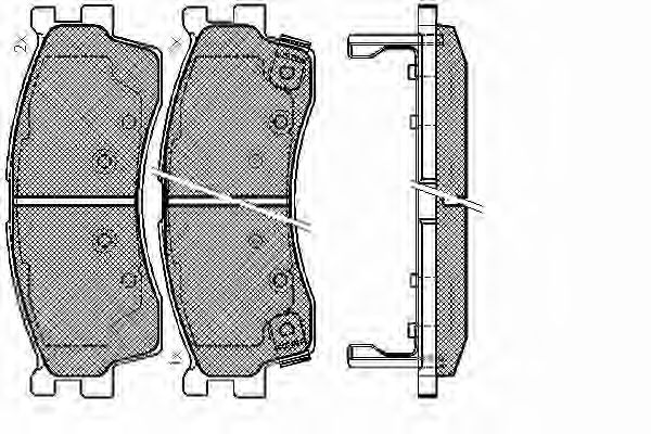 SPIDAN 32915 Тормозные колодки для KIA MENTOR (Киа Мэнтор) SPIDAN 32915 Тормозные колодки для KIA MENTOR (Киа Мэнтор)