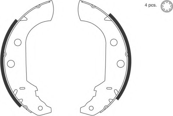 SPIDAN 31471 Тормозные колодоки для PEUGEOT 405 II (Пежо 405 2) SPIDAN 31471 Тормозные колодоки для PEUGEOT 405 II (Пежо 405 2)