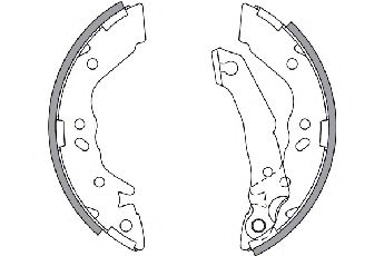SPIDAN 33948 Тормозные колодоки для HYUNDAI EXCEL (Хендай Эxcэл) SPIDAN 33948 Тормозные колодоки для HYUNDAI EXCEL (Хендай Эxcэл)