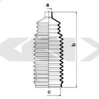 SPIDAN 83742 Пыльник, рулевое управление для CHEVROLET OPTRA (Шевроле Оптра)