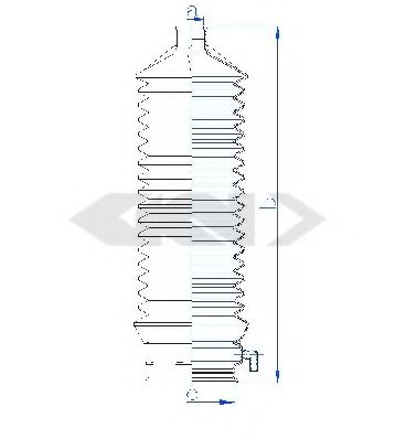 SPIDAN 84119 Пыльник, рулевое управление для CHRYSLER VOYAGER III (Крайслер Вояджер 3) SPIDAN 84119 Пыльник, рулевое управление для CHRYSLER VOYAGER III (Крайслер Вояджер 3)