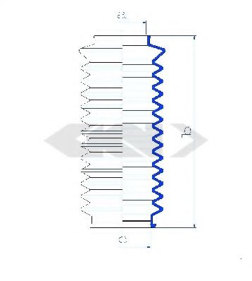 SPIDAN 84145 Пыльник, рулевое управление для OPEL KADETT E COMBO (Опель Кадэтт э комбо) SPIDAN 84145 Пыльник, рулевое управление для OPEL KADETT E COMBO (Опель Кадэтт э комбо)