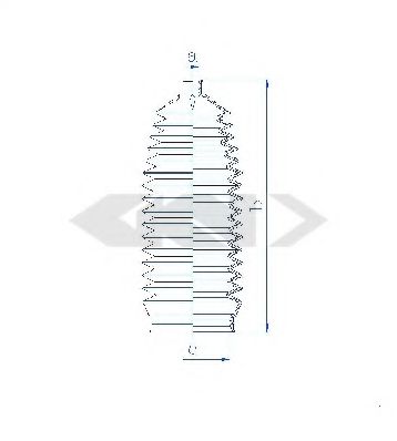 SPIDAN 84148 Пыльник, рулевое управление для CHEVROLET CAPTIVA (Шевроле Каптива) SPIDAN 84148 Пыльник, рулевое управление для CHEVROLET CAPTIVA (Шевроле Каптива)