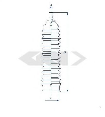 SPIDAN 84163 Пыльник, рулевое управление для DAEWOO KALOS (Дэу Калос) SPIDAN 84163 Пыльник, рулевое управление для DAEWOO KALOS (Дэу Калос)
