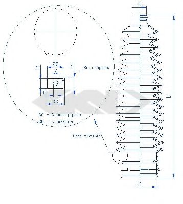 SPIDAN 84171 Пыльник, рулевое управление для PEUGEOT 407 (Пежо 407) SPIDAN 84171 Пыльник, рулевое управление для PEUGEOT 407 (Пежо 407)