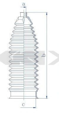SPIDAN 84232 Пыльник, рулевое управление для KIA SORENTO II (Киа Соренто 2) SPIDAN 84232 Пыльник, рулевое управление для KIA SORENTO II (Киа Соренто 2)