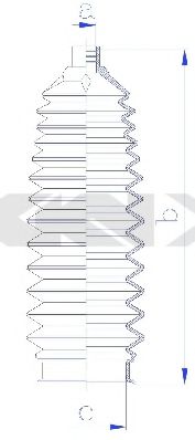 SPIDAN 84246 Пыльник, рулевое управление для SUBARU LEGACY V (Субару Легаси 5) SPIDAN 84246 Пыльник, рулевое управление для SUBARU LEGACY V (Субару Легаси 5)