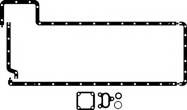 ELRING 282.619 Комплект прокладок, масляный поддон 