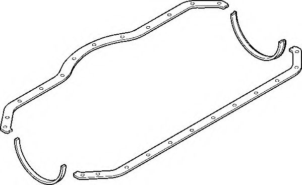 ELRING 805.240 Комплект прокладок, масляный поддон 