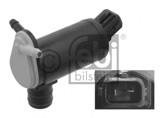 FEBI BILSTEIN 06084 Водяной насос, система очистки окон для автомобилей с задним стеклоочистителем для FORD ESCORT VI (Форд Эскорт 6) FEBI BILSTEIN 06084 Водяной насос, система очистки окон для автомобилей с задним стеклоочистителем для FORD ESCORT VI (Форд Эскорт 6)
