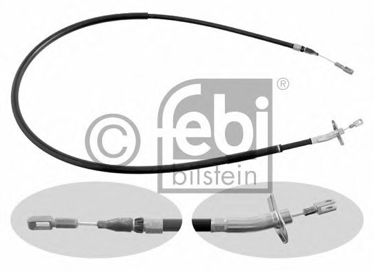 FEBI BILSTEIN 09500 Трос, стояночная тормозная система Дисковой механизм для MERCEDESBENZ (Мерседес бенц) FEBI BILSTEIN 09500 Трос, стояночная тормозная система Дисковой механизм для MERCEDESBENZ (Мерседес бенц)