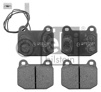 FEBI BILSTEIN 116007 Тормозные колодки для ALFA ROMEO RZ (Альфа ромео Рз) FEBI BILSTEIN 116007 Тормозные колодки для ALFA ROMEO RZ (Альфа ромео Рз)