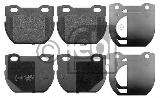 FEBI BILSTEIN 116115 Тормозные колодки для LAND ROVER DEFENDER (Ленд ровер/лэнд ровер Дэфэндэр) FEBI BILSTEIN 116115 Тормозные колодки для LAND ROVER DEFENDER (Ленд ровер/лэнд ровер Дэфэндэр)