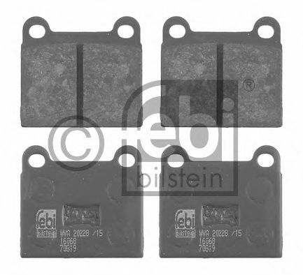 FEBI BILSTEIN 16068 Тормозные колодки 8 для VOLKSWAGEN (Фольксваген) FEBI BILSTEIN 16068 Тормозные колодки 8 для VOLKSWAGEN (Фольксваген)