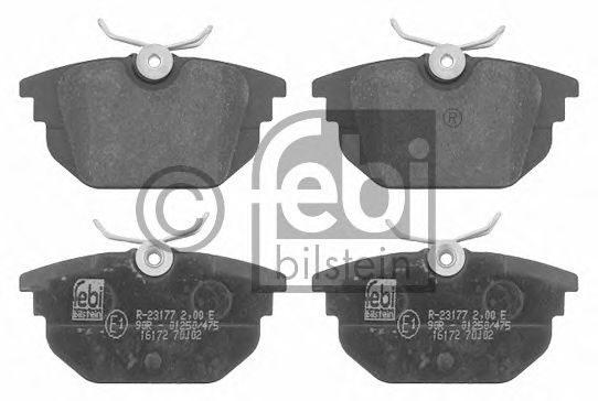 FEBI BILSTEIN 16172 Тормозные колодки для автомобилей с ABS для FIAT TEMPRA (Фиат Тэмпра) FEBI BILSTEIN 16172 Тормозные колодки для автомобилей с ABS для FIAT TEMPRA (Фиат Тэмпра)