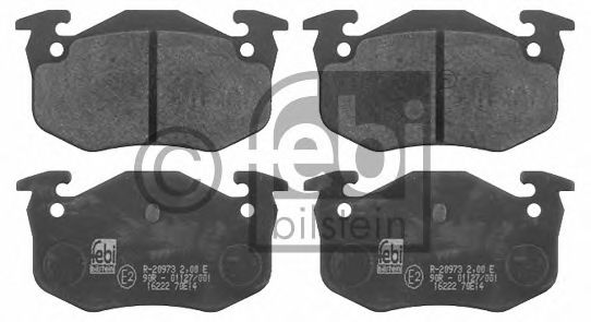 FEBI BILSTEIN 16222 Тормозные колодки для PEUGEOT 205 II (Пежо 205 2) FEBI BILSTEIN 16222 Тормозные колодки для PEUGEOT 205 II (Пежо 205 2)