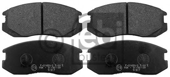FEBI BILSTEIN 16325 Тормозные колодки для MITSUBISHI LANCER IV (Митсубиши/митсубиси Ланcэр иv) FEBI BILSTEIN 16325 Тормозные колодки для MITSUBISHI LANCER IV (Митсубиши/митсубиси Ланcэр иv)