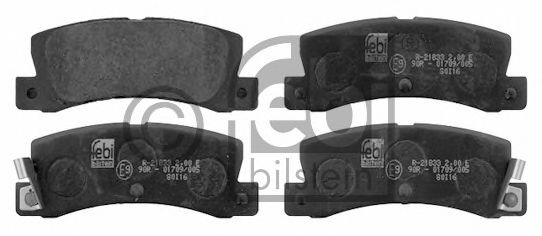 FEBI BILSTEIN 16580 Тормозные колодки для TOYOTA COROLLA FX (Тойота/тоета Cоролла инфинити фх) FEBI BILSTEIN 16580 Тормозные колодки для TOYOTA COROLLA FX (Тойота/тоета Cоролла инфинити фх)