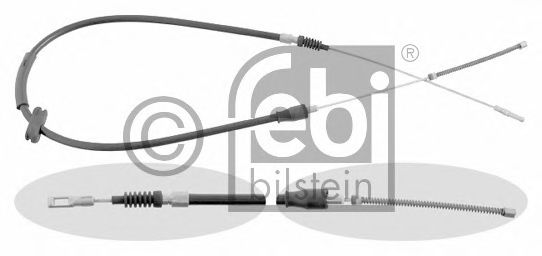 FEBI BILSTEIN 17840 Трос, стояночная тормозная система Барабанный механизм для AUDI 100 (Ауди 100) FEBI BILSTEIN 17840 Трос, стояночная тормозная система Барабанный механизм для AUDI 100 (Ауди 100)