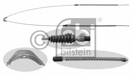 FEBI BILSTEIN 21328 Трос, стояночная тормозная система Барабанный механизм для MERCEDES-BENZ T2/L (Мэрcэдэс-бэнз Т2/л) FEBI BILSTEIN 21328 Трос, стояночная тормозная система Барабанный механизм для MERCEDES-BENZ T2/L (Мэрcэдэс-бэнз Т2/л)