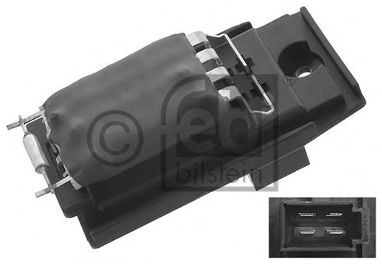 FEBI BILSTEIN 45415 Сопротивление, вентилятор салона для автомобилей без автоматического кондиционера для FORD MONDEO (Форд Мондэо) FEBI BILSTEIN 45415 Сопротивление, вентилятор салона для автомобилей без автоматического кондиционера для FORD MONDEO (Форд Мондэо)