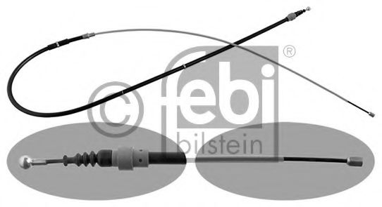 FEBI BILSTEIN 48308 Трос, стояночная тормозная система для автомобиля с дисковой тормозной системой на задней оси для SKODA (Шкода) FEBI BILSTEIN 48308 Трос, стояночная тормозная система для автомобиля с дисковой тормозной системой на задней оси для SKODA (Шкода)