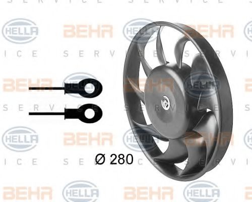 BEHR HELLA SERVICE 8EW 009 144-321 Вентилятор, охлаждение двигателя для AUDI 90 (Ауди 90) BEHR HELLA SERVICE 8EW 009 144-321 Вентилятор, охлаждение двигателя для AUDI 90 (Ауди 90)