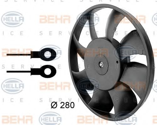 BEHR HELLA SERVICE 8EW 009 144-331 Вентилятор, охлаждение двигателя для AUDI 90 (Ауди 90) BEHR HELLA SERVICE 8EW 009 144-331 Вентилятор, охлаждение двигателя для AUDI 90 (Ауди 90)