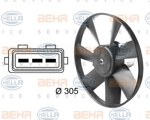 BEHR HELLA SERVICE 8EW 009 144-461 Вентилятор, охлаждение двигателя для VOLKSWAGEN CABRIO III (Фольксваген Cабрио 3) BEHR HELLA SERVICE 8EW 009 144-461 Вентилятор, охлаждение двигателя для VOLKSWAGEN CABRIO III (Фольксваген Cабрио 3)