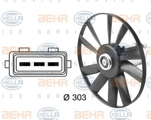BEHR HELLA SERVICE 8EW 009 144-481 Вентилятор, охлаждение двигателя для SEAT TOLEDO (Сеат Толэдо) BEHR HELLA SERVICE 8EW 009 144-481 Вентилятор, охлаждение двигателя для SEAT TOLEDO (Сеат Толэдо)