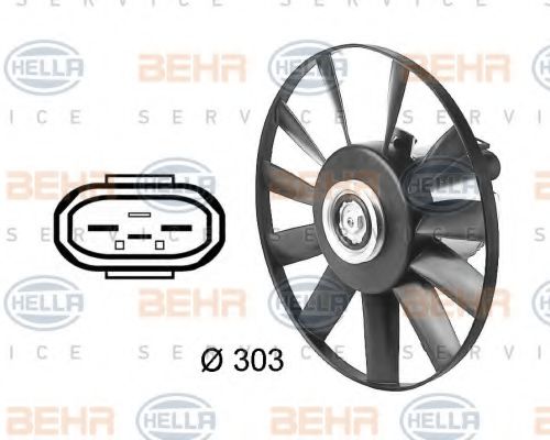 BEHR HELLA SERVICE 8EW 009 144-541 Вентилятор, охлаждение двигателя для SEAT TOLEDO (Сеат Толэдо) BEHR HELLA SERVICE 8EW 009 144-541 Вентилятор, охлаждение двигателя для SEAT TOLEDO (Сеат Толэдо)