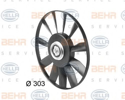 BEHR HELLA SERVICE 8EW 009 144-561 Вентилятор, охлаждение двигателя для SEAT CORDOBA (Сеат Кордоба) BEHR HELLA SERVICE 8EW 009 144-561 Вентилятор, охлаждение двигателя для SEAT CORDOBA (Сеат Кордоба)