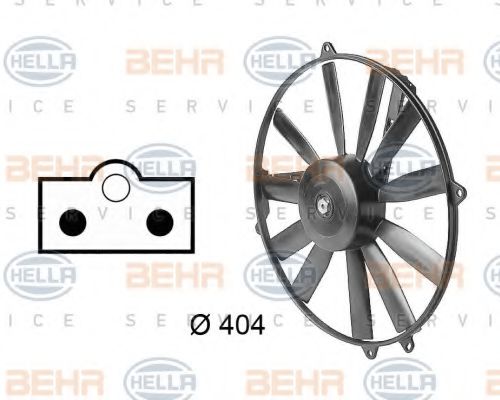 BEHR HELLA SERVICE 8EW 009 144-731 Вентилятор, охлаждение двигателя для MERCEDES-BENZ SPRINTER 2-T (Мэрcэдэс-бэнз Спринтэр 2-т) BEHR HELLA SERVICE 8EW 009 144-731 Вентилятор, охлаждение двигателя для MERCEDES-BENZ SPRINTER 2-T (Мэрcэдэс-бэнз Спринтэр 2-т)