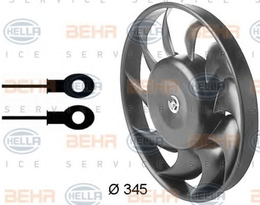 BEHR HELLA SERVICE 8EW 009 157-031 Вентилятор, охлаждение двигателя для VOLKSWAGEN T4 MULTIVAN (Фольксваген Т4 мултиvан) BEHR HELLA SERVICE 8EW 009 157-031 Вентилятор, охлаждение двигателя для VOLKSWAGEN T4 MULTIVAN (Фольксваген Т4 мултиvан)