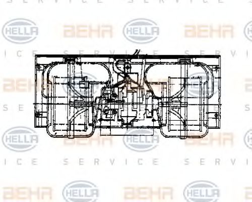 BEHR HELLA SERVICE 8EW 009 158-481 Вентилятор салона для MERCEDES-BENZ VARIO (Мэрcэдэс-бэнз Vарио) BEHR HELLA SERVICE 8EW 009 158-481 Вентилятор салона для MERCEDES-BENZ VARIO (Мэрcэдэс-бэнз Vарио)