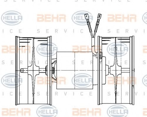 BEHR HELLA SERVICE 8EW 009 159-111 Вентилятор салона для MERCEDESBENZ (Мерседес бенц) BEHR HELLA SERVICE 8EW 009 159-111 Вентилятор салона для MERCEDESBENZ (Мерседес бенц)
