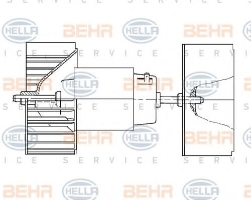 BEHR HELLA SERVICE 8EW 009 159-171 Вентилятор салона для MERCEDESBENZ (Мерседес бенц) BEHR HELLA SERVICE 8EW 009 159-171 Вентилятор салона для MERCEDESBENZ (Мерседес бенц)
