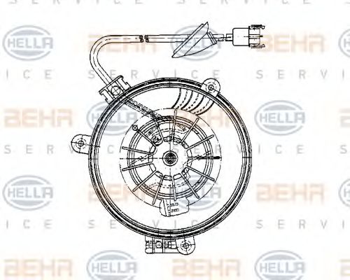 BEHR HELLA SERVICE 8EW 009 159-241 Вентилятор салона для MERCEDESBENZ (Мерседес бенц) BEHR HELLA SERVICE 8EW 009 159-241 Вентилятор салона для MERCEDESBENZ (Мерседес бенц)