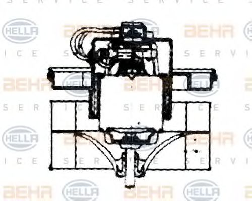 BEHR HELLA SERVICE 8EW 009 159-671 Вентилятор салона для NISSAN PATROL IV (Ниссан Патрол 4) BEHR HELLA SERVICE 8EW 009 159-671 Вентилятор салона для NISSAN PATROL IV (Ниссан Патрол 4)
