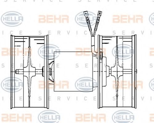 BEHR HELLA SERVICE 8EW 009 159-711 Вентилятор салона для MERCEDESBENZ (Мерседес бенц) BEHR HELLA SERVICE 8EW 009 159-711 Вентилятор салона для MERCEDESBENZ (Мерседес бенц)