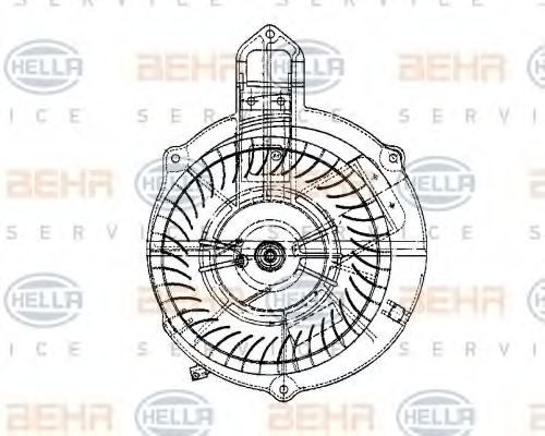 BEHR HELLA SERVICE 8EW 009 159-751 Вентилятор салона для MERCEDESBENZ (Мерседес бенц) BEHR HELLA SERVICE 8EW 009 159-751 Вентилятор салона для MERCEDESBENZ (Мерседес бенц)