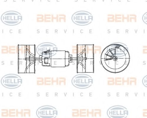 BEHR HELLA SERVICE 8EW 009 160-531 Вентилятор салона для MERCEDES-BENZ VARIO (Мэрcэдэс-бэнз Vарио) BEHR HELLA SERVICE 8EW 009 160-531 Вентилятор салона для MERCEDES-BENZ VARIO (Мэрcэдэс-бэнз Vарио)