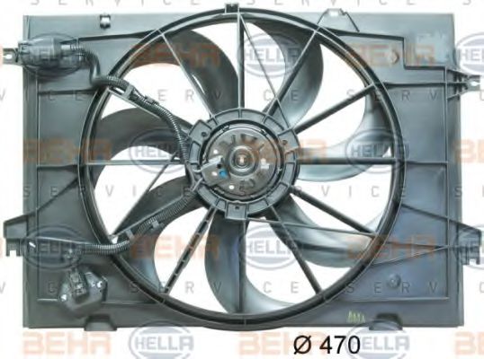 BEHR HELLA SERVICE 8EW 351 034-511 Вентилятор, охлаждение двигателя для HYUNDAI TUCSON (Хендай Туксон) BEHR HELLA SERVICE 8EW 351 034-511 Вентилятор, охлаждение двигателя для HYUNDAI TUCSON (Хендай Туксон)