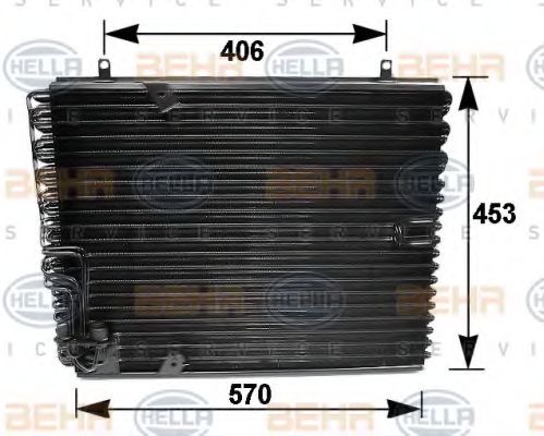 BEHR HELLA SERVICE 8FC 351 035-041 Конденсатор, кондиционер для BMW 7 (Бмв 7) BEHR HELLA SERVICE 8FC 351 035-041 Конденсатор, кондиционер для BMW 7 (Бмв 7)