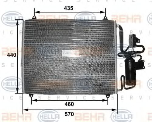 BEHR HELLA SERVICE 8FC 351 035-271 Конденсатор, кондиционер для RENAULT SAFRANE II (Рено Сафран 2) BEHR HELLA SERVICE 8FC 351 035-271 Конденсатор, кондиционер для RENAULT SAFRANE II (Рено Сафран 2)