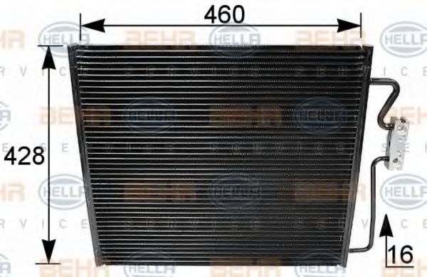 BEHR HELLA SERVICE 8FC 351 035-521 Конденсатор, кондиционер для BMW 7 (Бмв 7) BEHR HELLA SERVICE 8FC 351 035-521 Конденсатор, кондиционер для BMW 7 (Бмв 7)