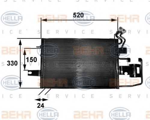 BEHR HELLA SERVICE 8FC 351 038-251 Конденсатор, кондиционер для SKODA FELICIA II (Шкода Фелиция 2) BEHR HELLA SERVICE 8FC 351 038-251 Конденсатор, кондиционер для SKODA FELICIA II (Шкода Фелиция 2)